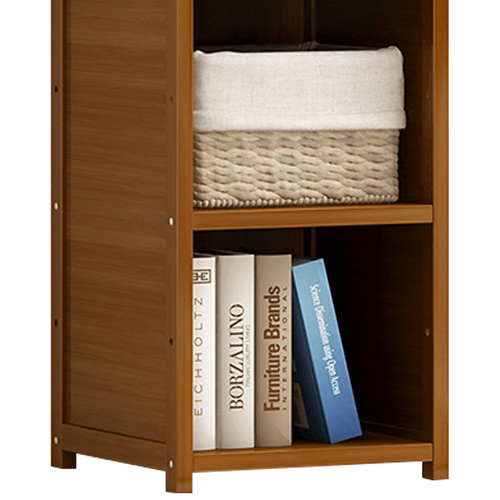 Bamboo Shelf Bookcase Display Storage Rack Stand Livingroom Bedroom