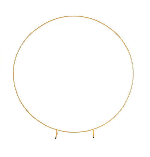 3M Gold Wedding Hoop Round Circle Arch Backdrop Flower Display Stand Frame Background