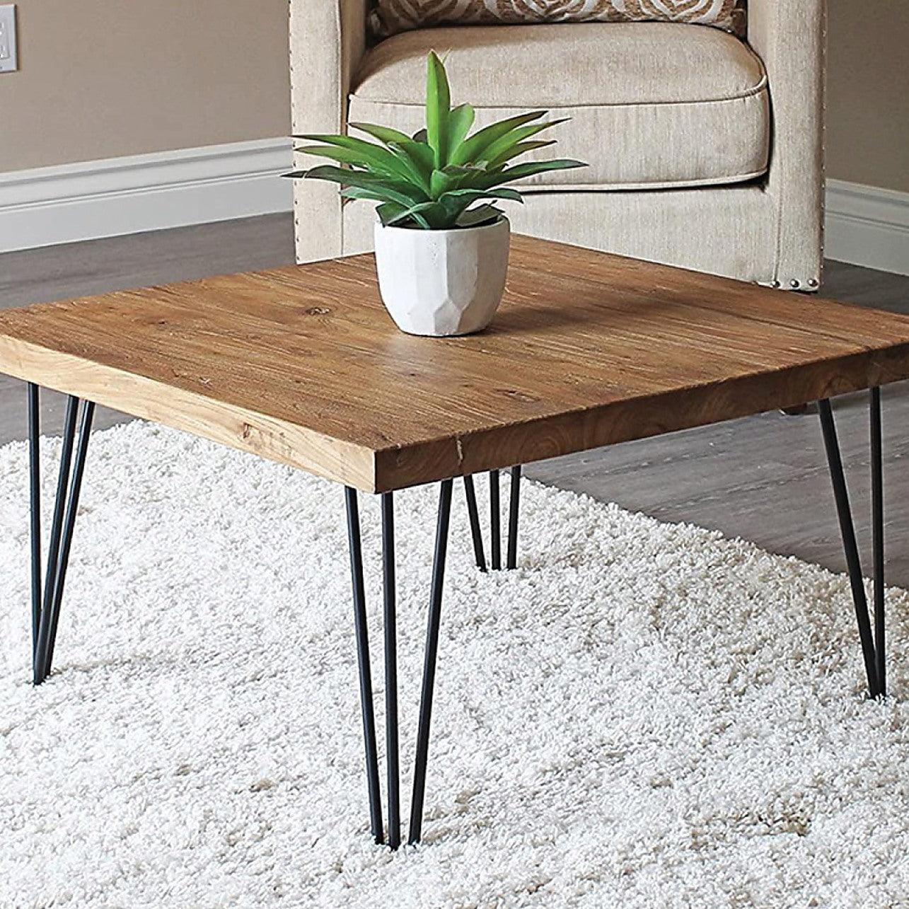 Set of Industrial 3-Rod Retro Hairpin Table Legs 12mm Steel