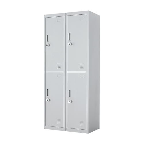 2x2 Door Grey Metal Locker – Secure Storage with 3-Digit Combination Lock