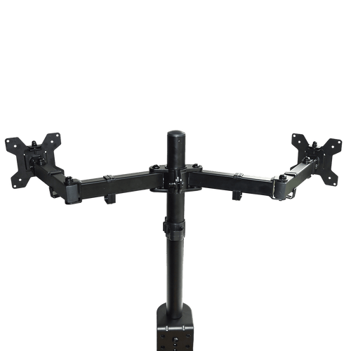 Dual LCD Monitor Desk Mount Stand Adjustable Fits 2 Screens Up To 27"