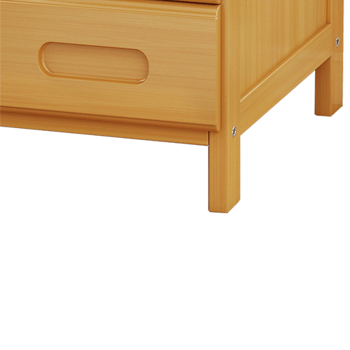 Bamboo Bedside Table Nightstand Storage Bedroom Sofa Side Stand - Wood