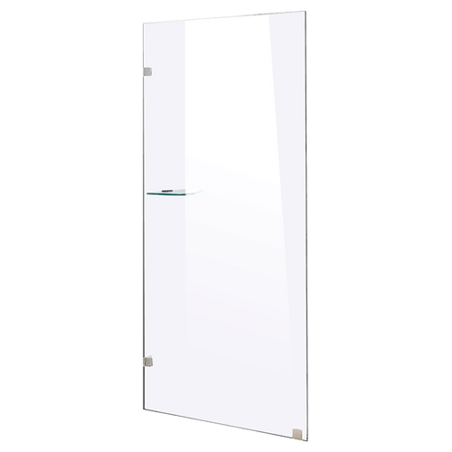 80 x 210cm Frameless 10mm Safety Glass Shower Screen CHROME