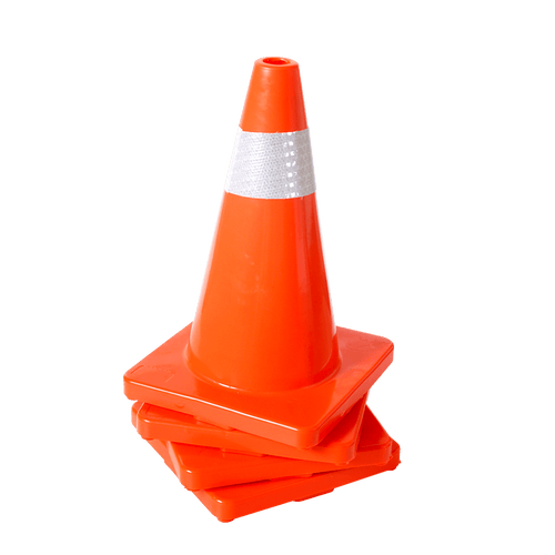 4pcs 45cm Road Traffic Cones Reflective Overlap Parking Emergency Safety Cone