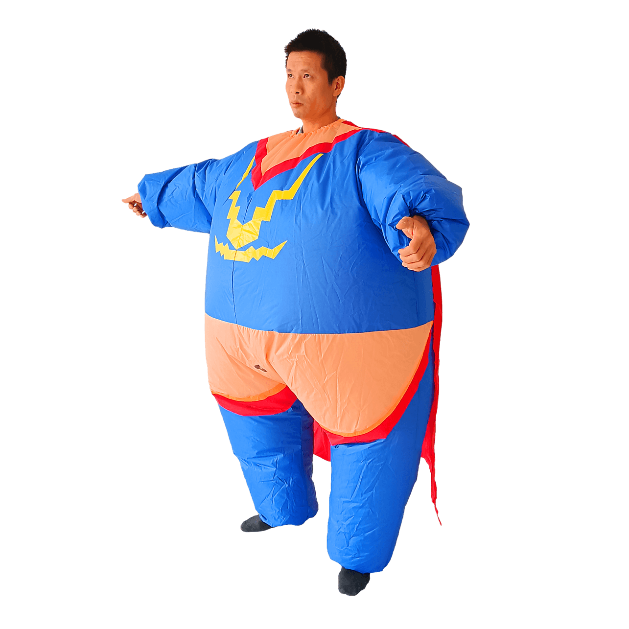 Adult Super Hero Inflatable Costume with Fan Funny Blow-Up Fancy Dress | FactoryFast.com.au Adult Super Hero Inflatable Costume with Fan Funny Blow-Up Fancy Dress | FactoryFast.com.au