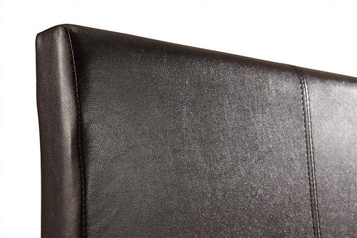 Double Bed Frame Brown PU Leather