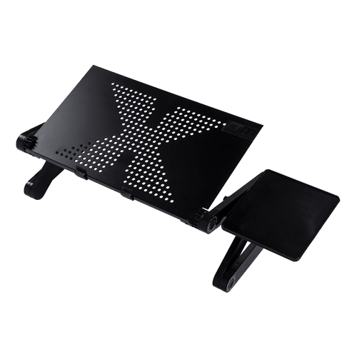 Aluminium Alloy Folding Laptop Computer Stand Desk Table Tray On Bed Mouse