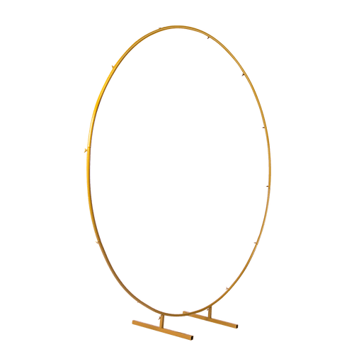2M Wedding Hoop Round Circle Arch Backdrop Flower Display Stand Frame Background Gold