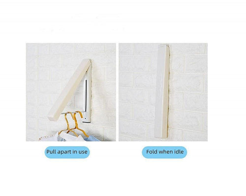Folding Wall Mount Retractable Clothes Hanger Laundry Drying Rack Organiser