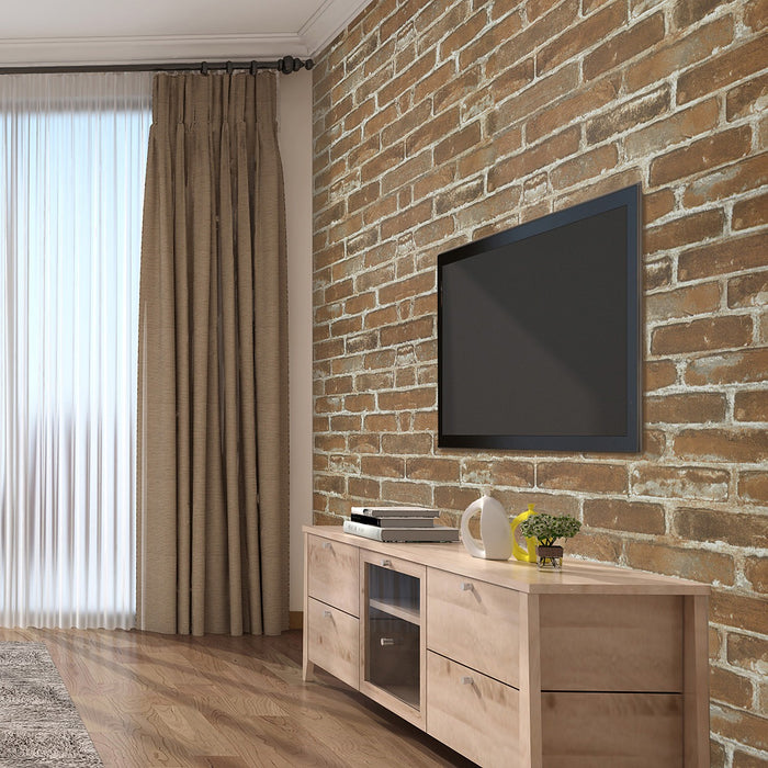 Wallpaper Faux Brick Wall Paper Roll