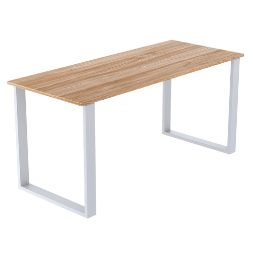 Rectangular-Shaped Table Bench Desk Legs Retro Industrial Design Fully Welded - White