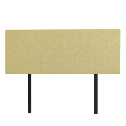 Linen Fabric Rectangular Double Bed Deluxe Headboard Bedhead Sulfur Yellow 