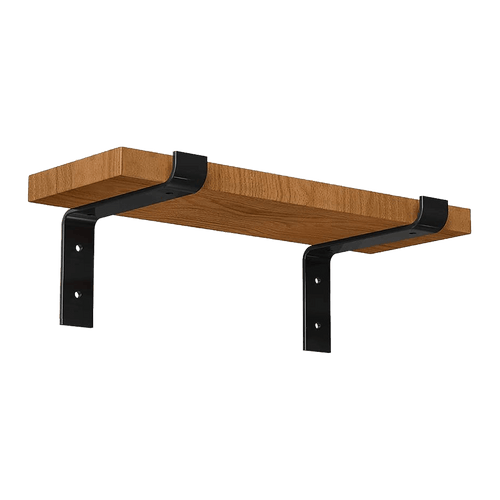 Floating Wall Shelf Brackets Heavy Duty Rustic Industrial 4-Pack