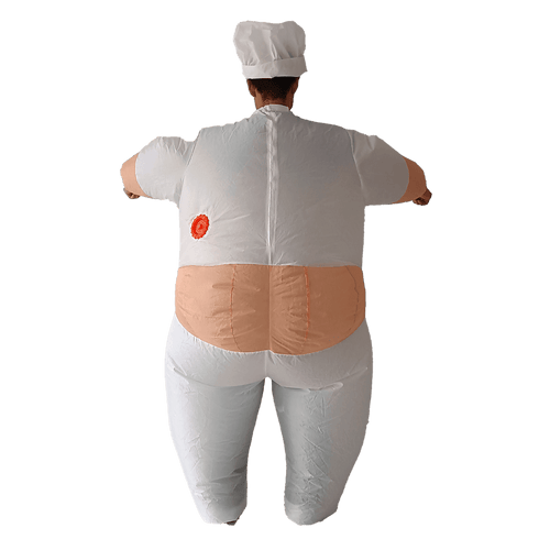 Chef Fancy Dress Inflatable Suit -Fan Operated Costume