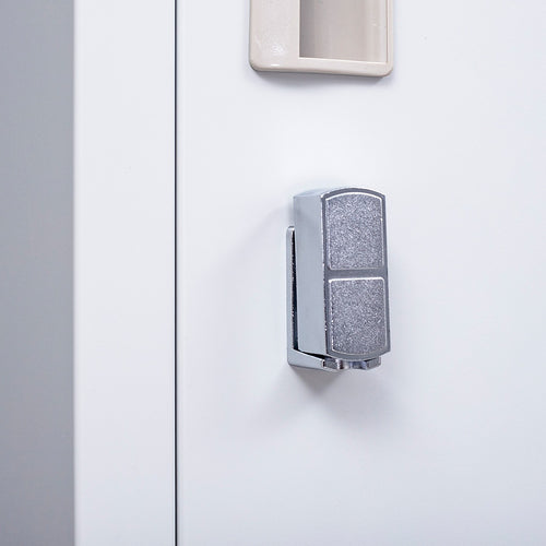 Lockable 1-Door Grey Locker for Home or Office - Padlock-operated