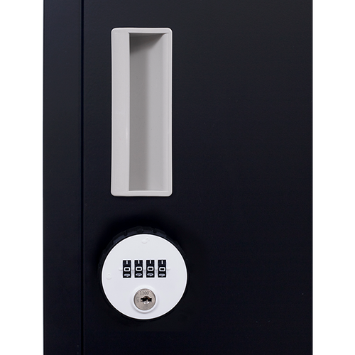 2-Door Black Locker Cabinet 4-Digit Combination Lock – Secure & Durable