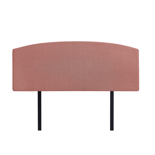 Linen Fabric Curved Double Bed Deluxe Headboard Bedhead Pearl Copper Brown 