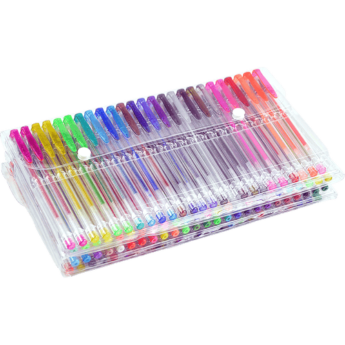 Glitter Gel Pens (100 pack) with 2.5X More Ink - Craft, Kids & Adult Colouring