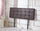 Double PU Leather Bed Deluxe Headboard Bedhead - Brown