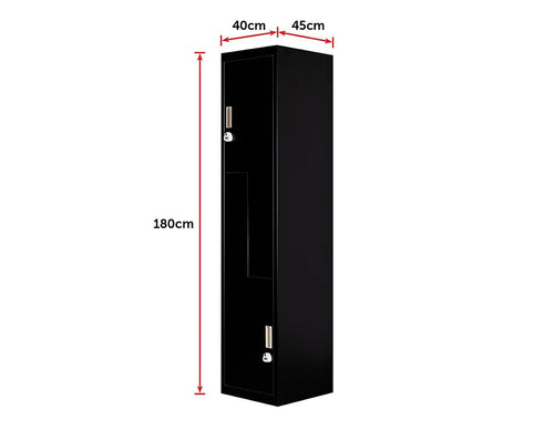 Multipurpose Locker – Black Dual L-Shaped Door with 3-Digit Combination Lock