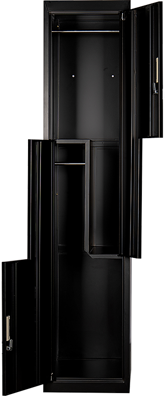 Multipurpose Locker – Black Dual L-Shaped Door with 3-Digit Combination Lock