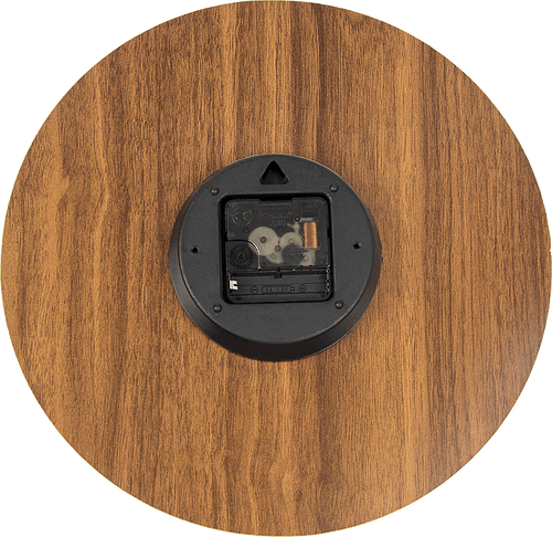 Glow In Dark Wall Clock Luminous Quartz Wooden Non Ticking Home Decor 30cm