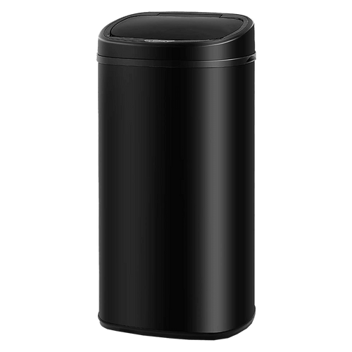 68L Motion Sensor Bin Automatic Stainless Steel Kitchen Rubbish Trash - Black