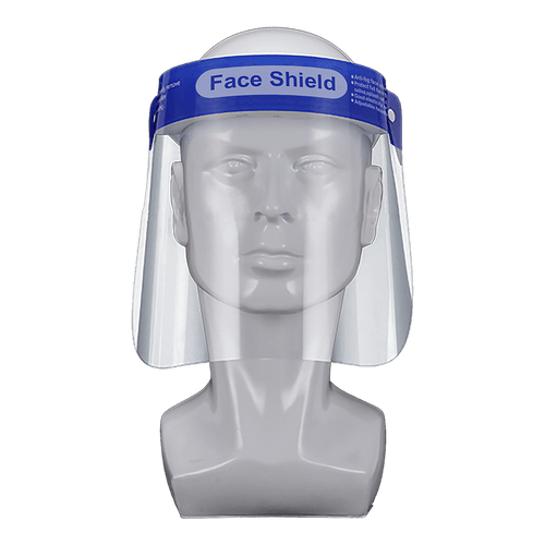 6x Safety Full Face Shield Clear Guard Protector Mask Anti-Fog + Elastic Head Band