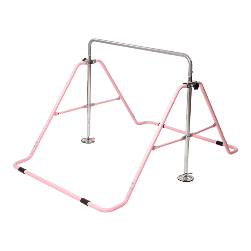 Pink Kids Gymnastics Bars Training Horizontal Bar Monkey Kip Bar
