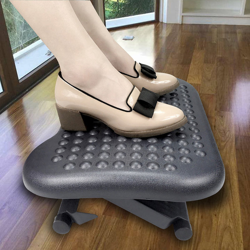 Footrest Under Desk Foot / Leg Rest for Office Chair Ergonomic Computer ...
