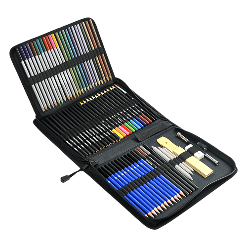 Art Sketch Pencils Oil Drawing Colouring Graphite Charcoal Pencil Set 72pcs/set