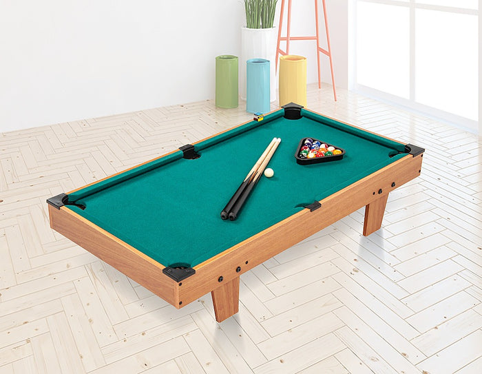 Kids Mini Billiard Table Game Toy Wooden Snooker Pool Home Fun Birthday Gift