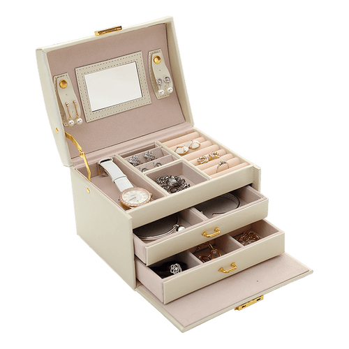 Jewellery Storage Box Girls Rings Necklaces Display Organiser Storage Case