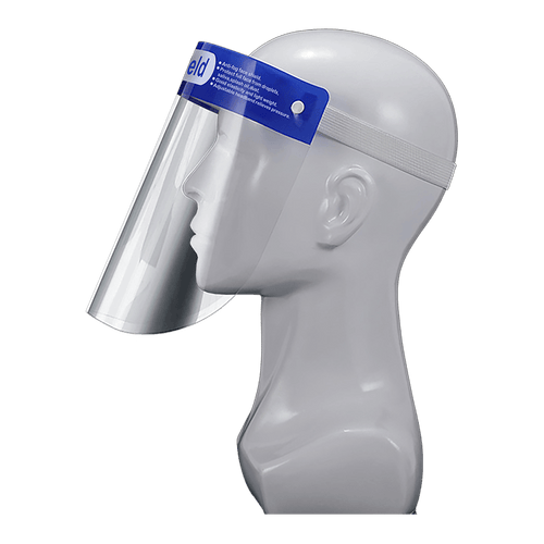 6x Safety Full Face Shield Clear Guard Protector Mask Anti-Fog + Elastic Head Band