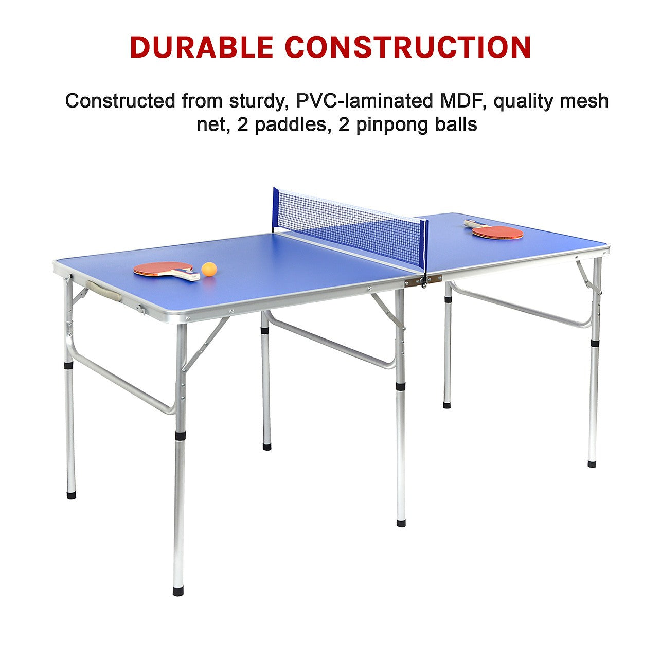 Ping Pong Table Tennis Trainer Portable Set Accessories with 2