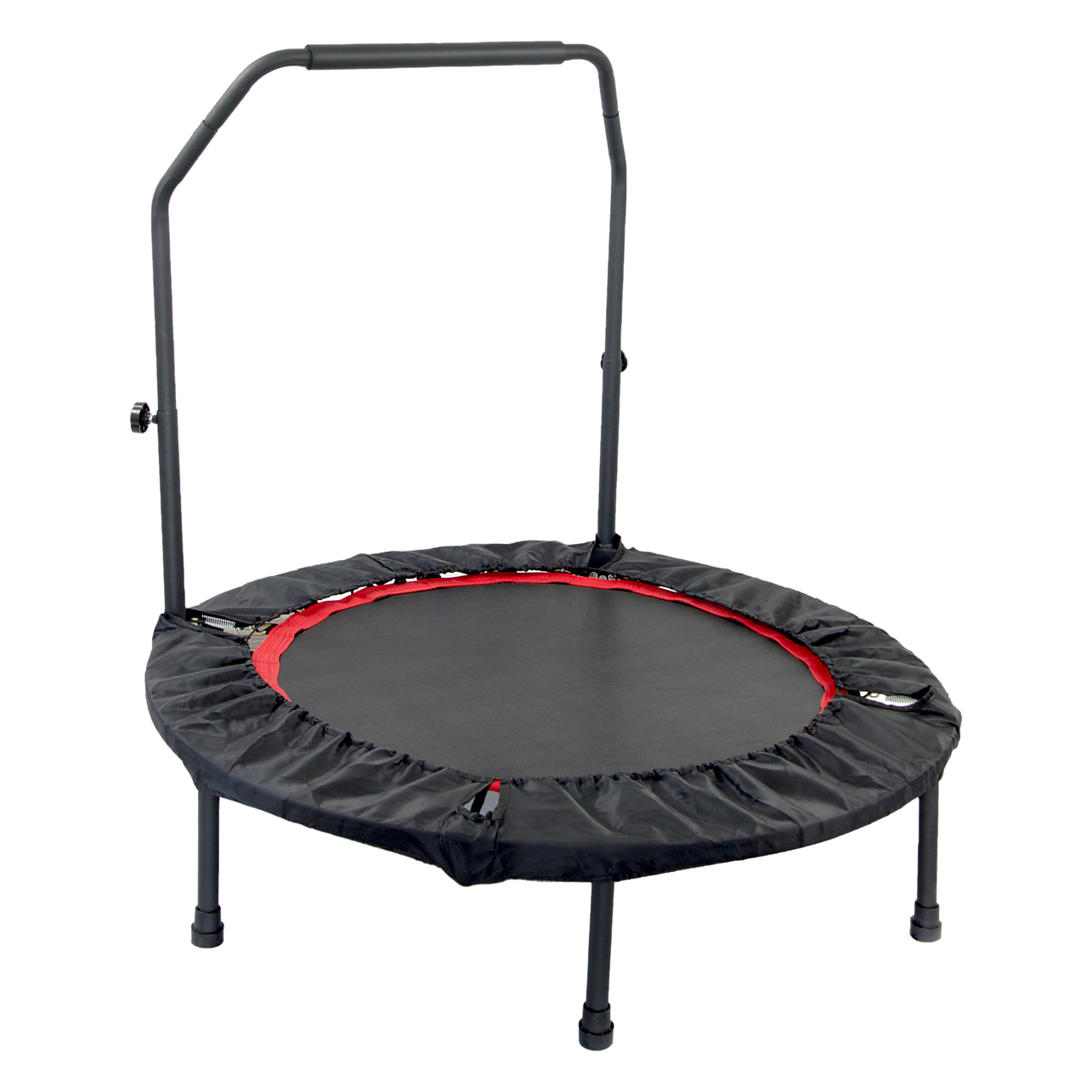 Mini Rebounder Trampoline With Handle Rail Sports Fitness Pilates Toning Yoga