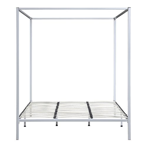 4 Four Poster King Bed Frame - Cream