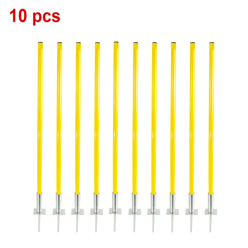 Agility Slalom Training Poles Soccer Rugby Set