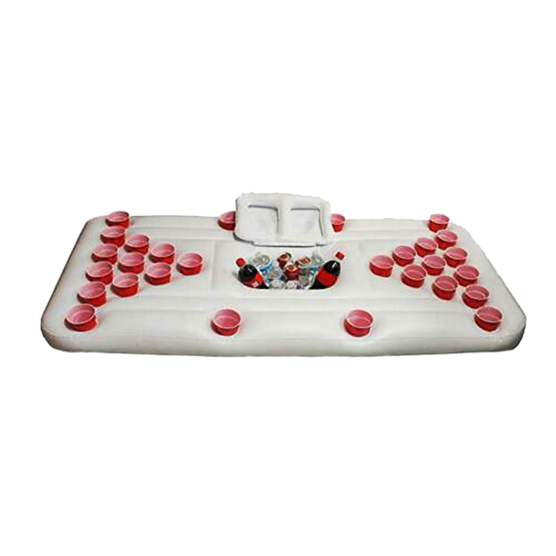 Big PVC Inflatable Beer Pong Raft Floating Pool Party Pong Game Table ...