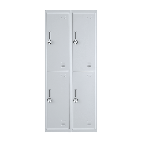2x2 Door Grey Metal Locker – Secure Storage with 4-Digit Combination Lock