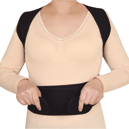 Lower Back Brace Unisex Posture Corrector Lumbar Support - Medium