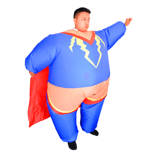 Super Hero Fancy Dress Inflatable Suit -Fan Operated Costume