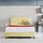Linen Fabric Curved Queen Bed Deluxe Headboard Bedhead Sulfur Yellow 