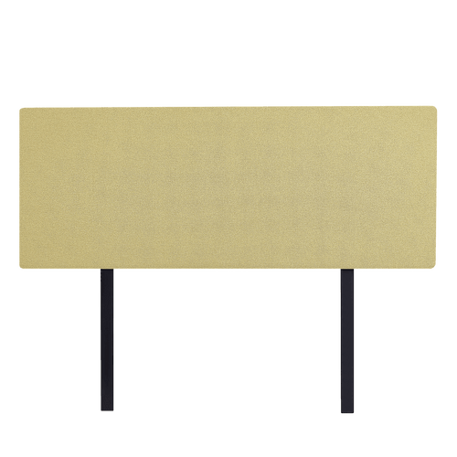 Linen Fabric Rectangular Queen Bed Deluxe Headboard Bedhead Sulfur Yellow 