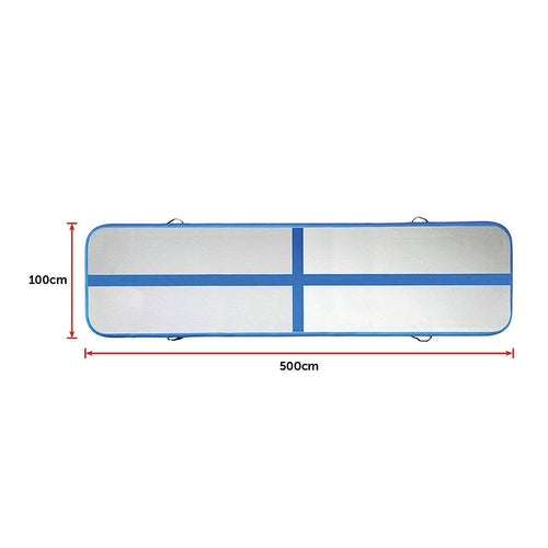 Inflatable Air Track Gym Tumbling Mat with Pump 5m