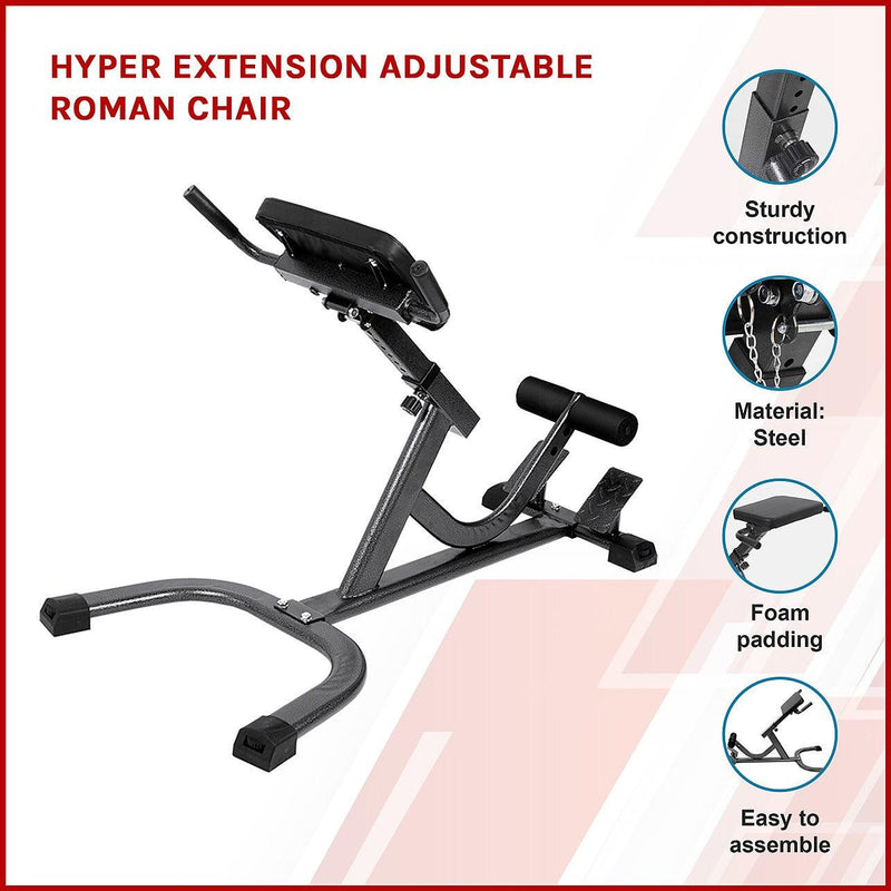 Hyper Extension Adjustable Roman Chair | FactoryFast.com.au