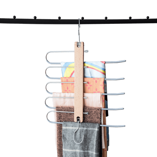 Pants Clothes Coat Hanger Non-slip Magic Space Saver Closet Organizer Rack