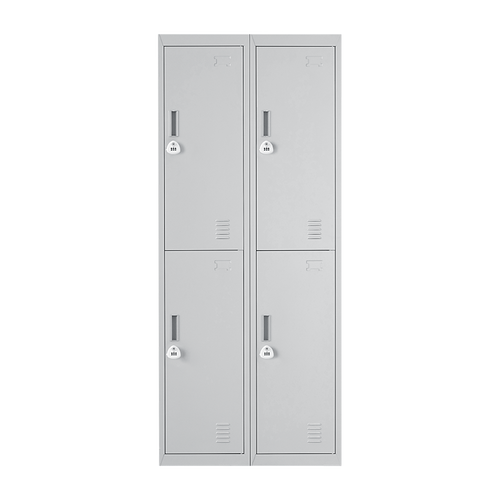 2x2 Door Grey Metal Locker – Secure Storage with 3-Digit Combination Lock