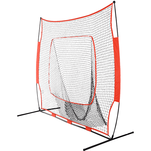 Portable Baseball Training Net Stand Softball Practice Sports Tennis