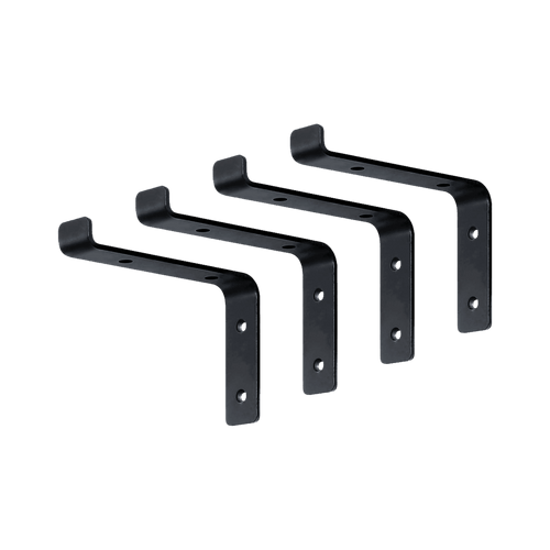 Floating Wall Shelf Brackets Heavy Duty Rustic Industrial 4-Pack